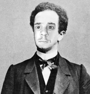 black and white, black eyes, black hair, closed mouth, clothes, communiaryan, ear, ferdinand lassalle, front view, gray background