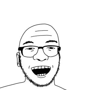 free logan, unknown, 1soyjak, big nose, black eyes, bushy eyebrows, forehead lines, glasses, neck, nigger