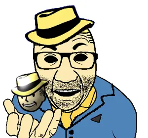 el perro rabioso, 1soyjak, anti rabid fanbases, arf, arf2, black eyes, black hair, black sclera, blonde hair, cap