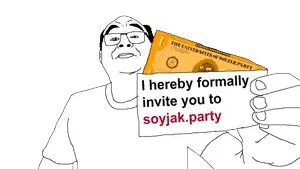 feraljak, gapejak, unknown, condiment, 1soyjak, bald, balding, black eyes, black hair, boorubux