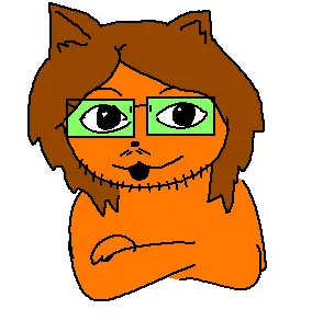 glegle, gleglejak, animal, crossed arms, dog ear, ear, furry, glasses, green glasses, hair