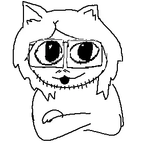 glegle, gleglejak, animal, crossed arms, distorted, dog ear, ear, furry, glasses, hair