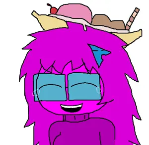 femquote, arch linux, banana, banana split ice cream, blue glasses, closed eyes, female, food, fruit, glasses