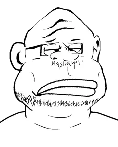 homiejak, meximutt, homiemutt, fusionjaks, 1soyjak, bald, beard, closed mouth, ear, eyebrows