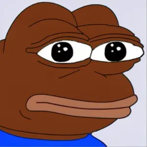 pepe, 1nas, amphibian, animal, black, blue shirt, brown, brown lips, closed mouth, frog