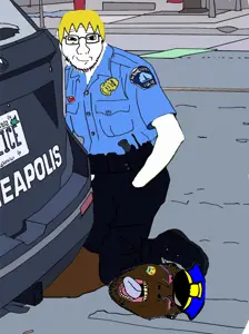 135182 - soybooru.com - amphibian angry animal brown_skin crying derek_chauvin frog george_floyd green_skin kneel minneapolis minnesota nas_focus nigger not_oc pepe police smile smug wojak.png