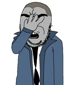 5283 - nophonobooru.com - angry big_eyebrows buzz_cut chvrkx chvrkxtalks cobson cobsontalks facepalm grey_skin half_body irritated nophono suit suit_and_tie tie.png
