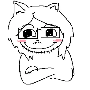 glegle, gleglejak, soyak (cheeky), animal, blush, cheeky, closed mouth, furry, glasses, looking to the left