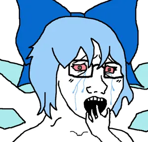 female soyak cirno crybaby horrified grasping mouth.png