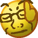soyak, nuurumoji, 1soyjak, animated, closed eyes, closed mouth, emoji, finger, hand, neutral