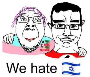 alicia, bernd, chudjak, chudjak front, chud troon alliance, closed mouth, friendship, glasses, hair, half open mouth