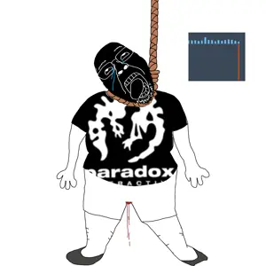 bernd, hanging troonjak, troonjak, 1soyjak, ack, arm, bald, black skin, crying, dead