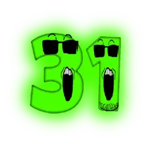 markiplier soyjak, glowie, numberjaks, 2soyjaks, 31, glasses, glowing, green skin, looking at you, number