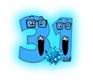markiplier soyjak, numberjaks, 2soyjaks, 31, blue skin, gem, glasses, glowing, looking at you, number