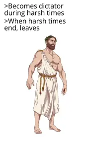 gigachad, 1nas, ancient greece, ancient rome, antique, barefoot, beard, brown hair, buff, dictator