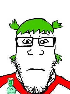 markiplier soyjak, neutralplier, 1 year on bald men with glasses website, 1soyjak, 4chan, anime, closed mouth, clothes, front view, glasses