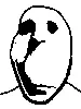 gapejak, evanjak, 1soyjak, bald, black eyes, closed eyes, closed mouth, evan, front view, looking at you