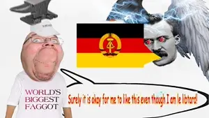gapejak, wholesome soyjak, 1soyjak, anvil, bald, blue eyes, clothes, glasses, hat, libtard
