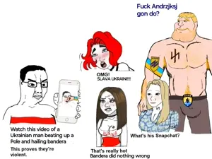 tradwife wojak, wojak, chudjak, meximutt, mexiaryan, femjak, femjaks, ahegao, angry, azov