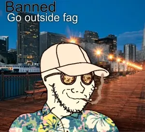 soyak, 1soyjak, animated, ban, banned, building, cap, chill guy, cigarette, city