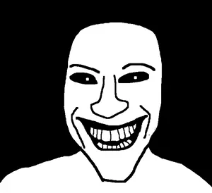susjak, creepy, grin, jerma985, open mouth, soyjak
