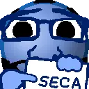 markiplier soyjak, science lover, calm, nuurumoji, 1soyjak, balding, beard, black eyes, black hair, blue skin