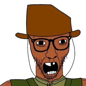 australian shitposter, casnatus, 1soyjak, australia, australian, black eyes, brown skin, clothes, front view, glasses