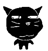 gapejak, fun sized massmeowjak, massjak, massmeowjak, wholesome soyjak, fun sized namefags, animal, cat, cat ears, closed mouth