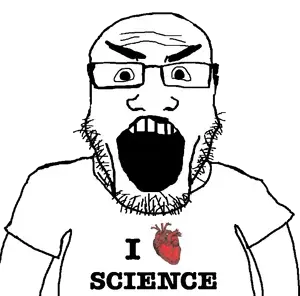 markiplier soyjak, science lover, fusionjaks, 1soyjak, clothes, glasses, heart, i heart, i love, open mouth