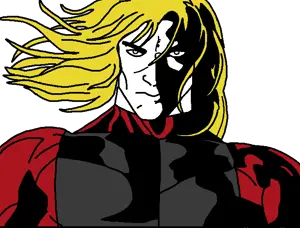 nate higgers, soyak, natejak, 1soyjak, angry, blonde hair, blue eyes, buff, closed mouth, clothes