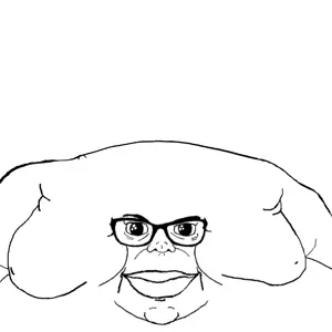 brandon, branigger, 1soyjak, bald, black eyes, cheeks, chin, closed mouth, double chin, face