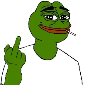pepe, smug pepe, amphibian, animal, big lips, black eyes, cigarette, eyebrows, frog, green