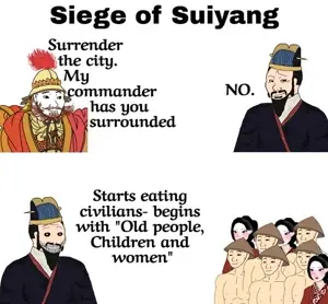 psycho wojak, smug wojak, wojak, an, anlushan, beard, china, chinese, clothes, persian