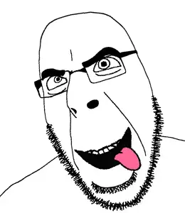 220625 - soybooru.com - aliased angry bushy_eyebrows cobson eyebrows full_head gaping_mouth glasses looking_away looking_to_the_left master_copy monochrome not_a_duplicate not_a_duplicate_i_promise open_mouth remas.png