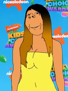 gapejak, wholesome soyjak, 1soyjak, black eyes, black hair, brown hair, brunette hair, cute, dress, dyed hair