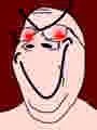gapejak, babyjak, babyjak, 1soyjak, baby, caca, evil, glasses, glowing eyes, jpeg