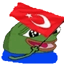 peepo, pepe, 1frog, 1nas, amphibian, animal, animated, bald, blue shirt, flag