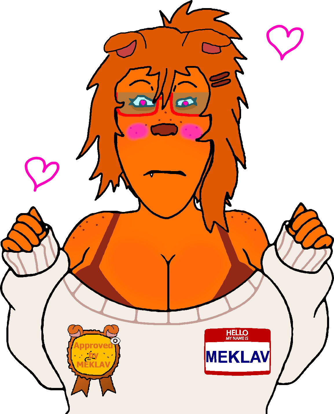 femjanny, markiplier soyjak, female markiplier, neutralplier, bra straps, approved by namefags, 1soyjak, animal ears, award, big breasts
