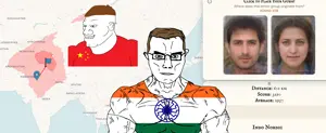 chudjak, meximutt, chudjak front, devilish boxing aryan, mexiaryan, muscular chud, aryan, 2soyjaks, a10 eyes, blue eyes