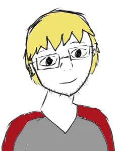 moth, nate higgers, soyak, natejak, 1soyjak, blonde hair, closed mouth, clothes, drawing, ear
