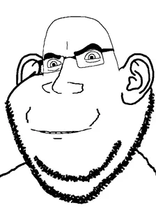 cobson, gapejak, impish soyak ears, massjak, wholesome soyjak, fusionjaks, 1soyjak, bald, black eyes, chin