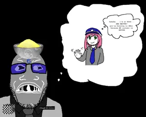 admin 6, saltmii, markiplier soyjak, 1nas, 1soyjak, admin, androgynous, anime, beard, black background