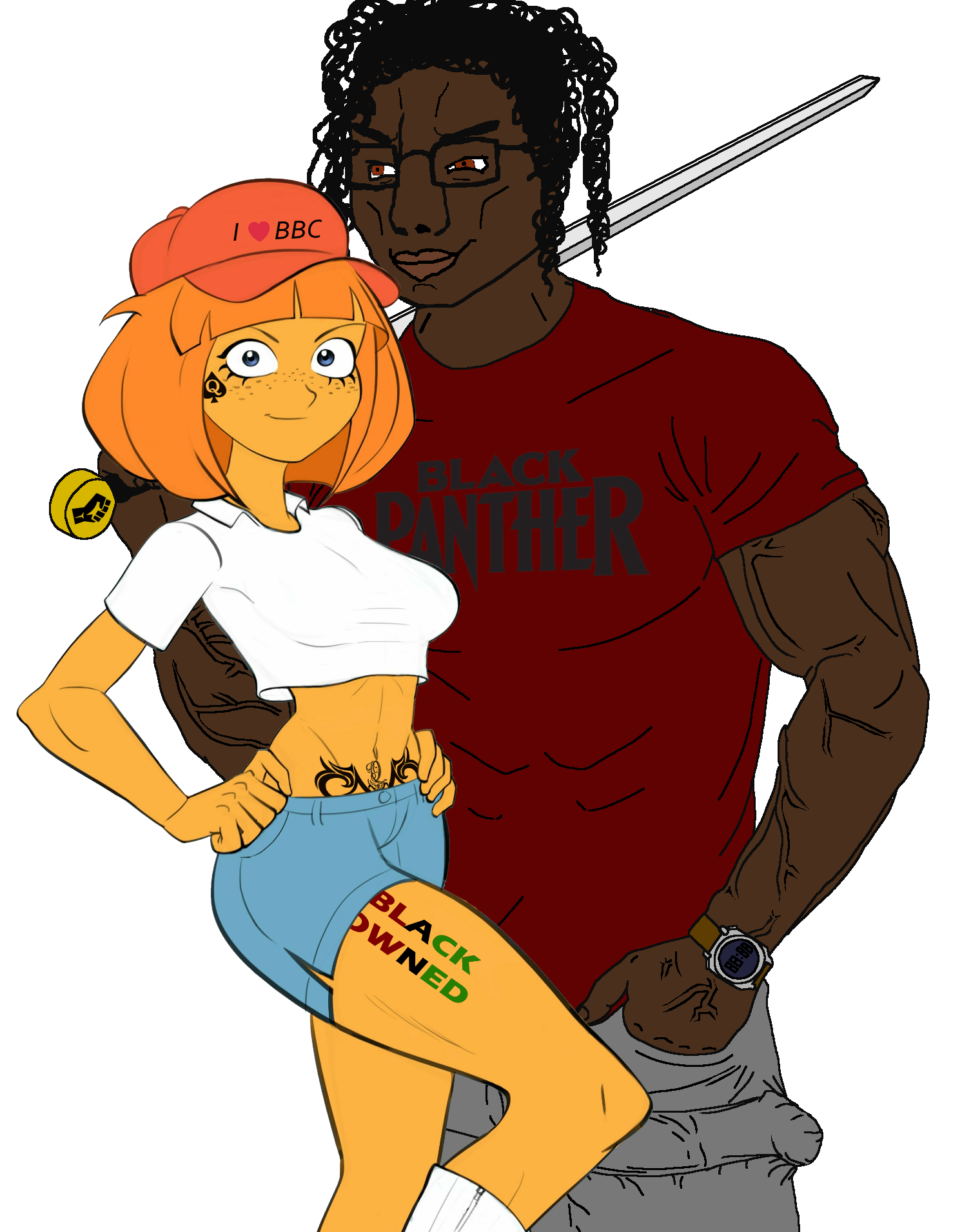 mymy schoppenboer, chudjak, muscular chud2, 1soyjak, almost full body, big penis, black hair, black owned, black panther, black skin