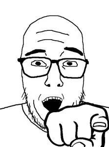 guntherjak, bald, chin, double chin, glasses, gunther fehlinger, hands, looking at you, open eyes, open mouth