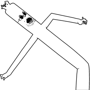 unknown, wackywavinginflatablearmflailingtubeman, useful soys, gaping mouth, glasses, open mouth, open mouth, stubble, teeth, transparent background