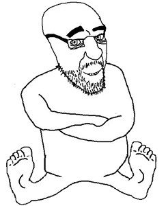 295603 - soybooru.com - 1soyjak angry arm bald closed_mouth condiment crossed_arms feet feraljak front_view frown full_body glasses kliksjak looking_at_you open_eyes sitting skinny stubble transparent_background turrican unco.png