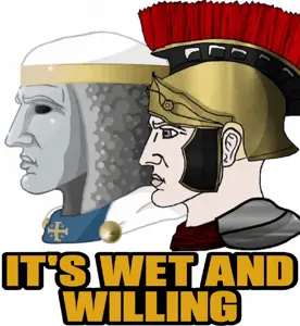 yes chad, it's based and christpilled, armor, based, chin, christian cross, christianity, closed mouth, clothes, cross