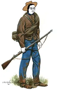 chudjak, 1soyjak, army, belt, black eyes, black hair, boot, boots, closed mouth, clothes