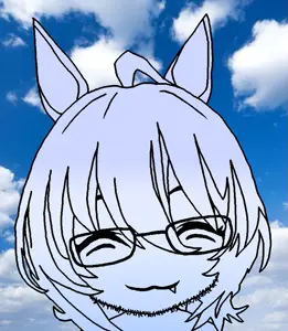 agnes tachyon, honse, calm, :3, /calm/, 1soyjak, animal, anime, blue skin, blue sky