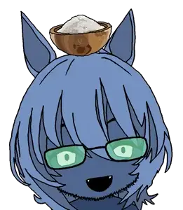 agnes tachyon, femsalt, honse, 1soyjak, aliased, animal, anime, blue body, blue skin, bowl